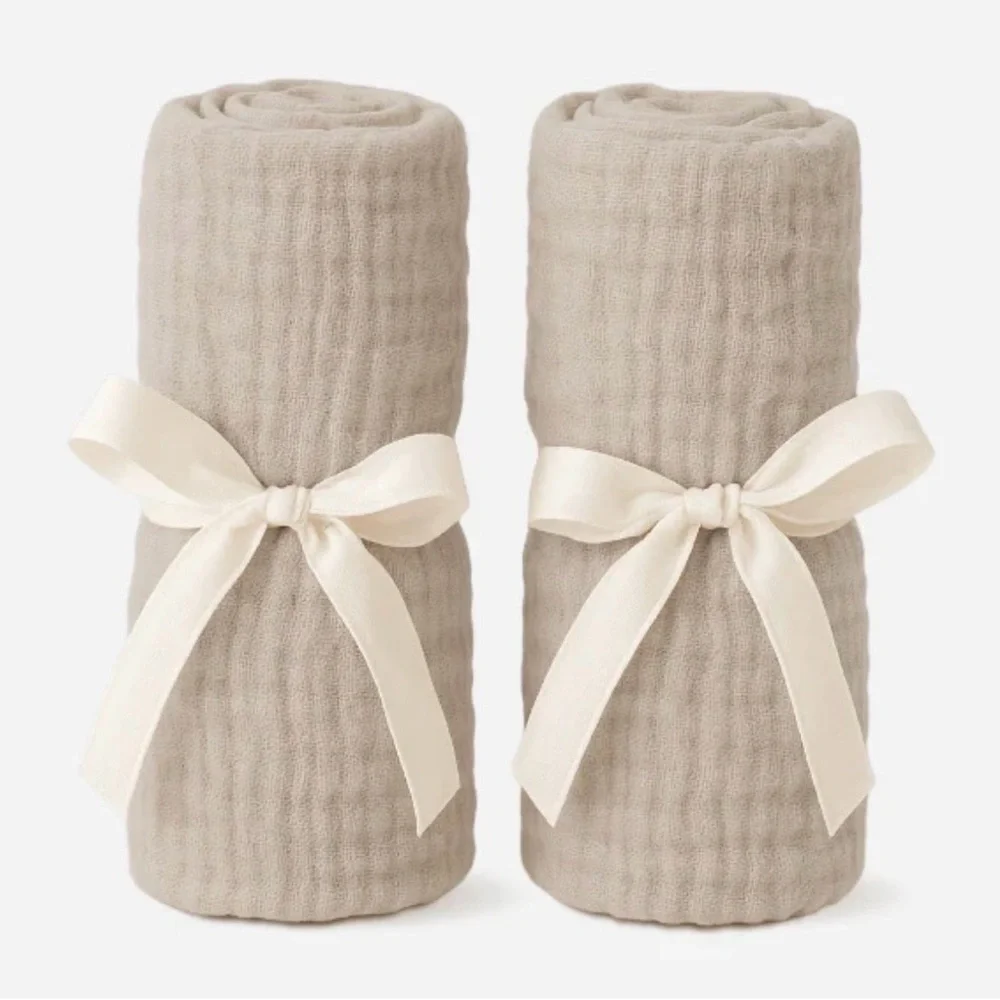 Newton Bassinet & Bedside Sleeper Sheets- Sand (Set of 2)